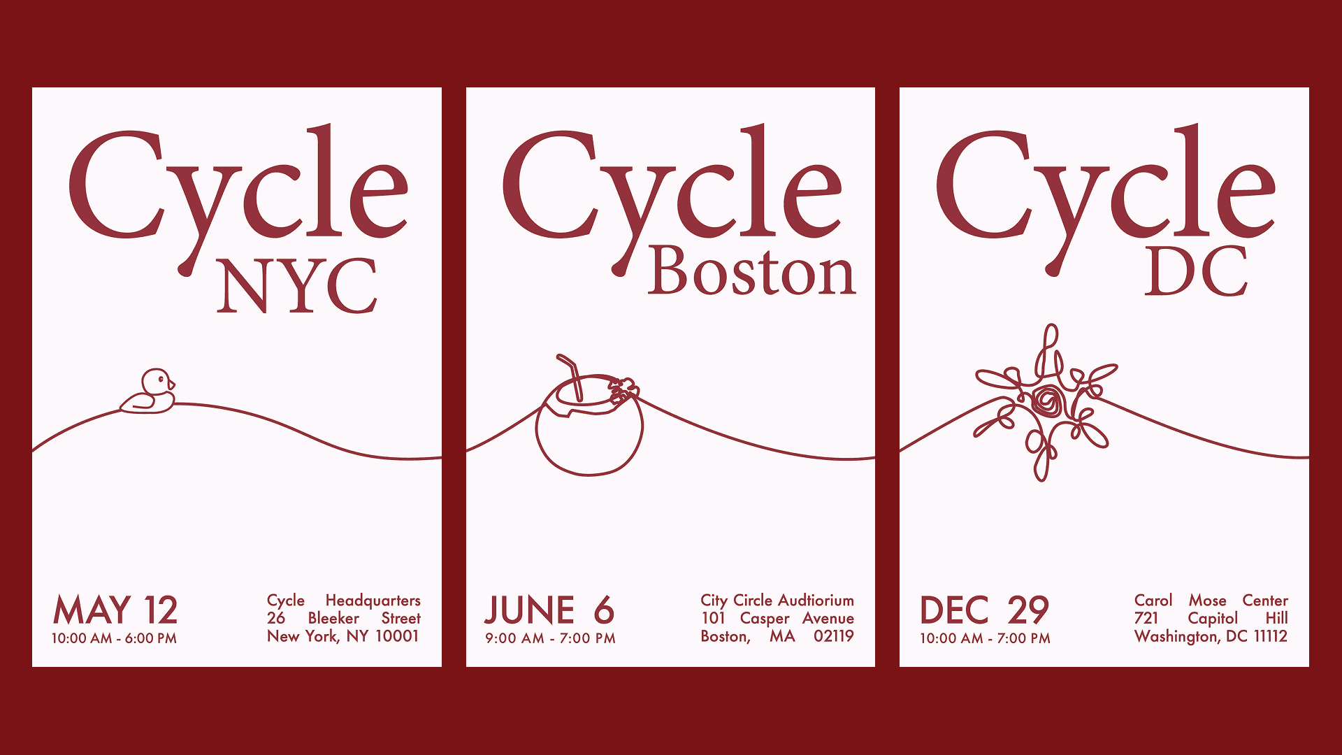 Cycle multi-city poster campaign