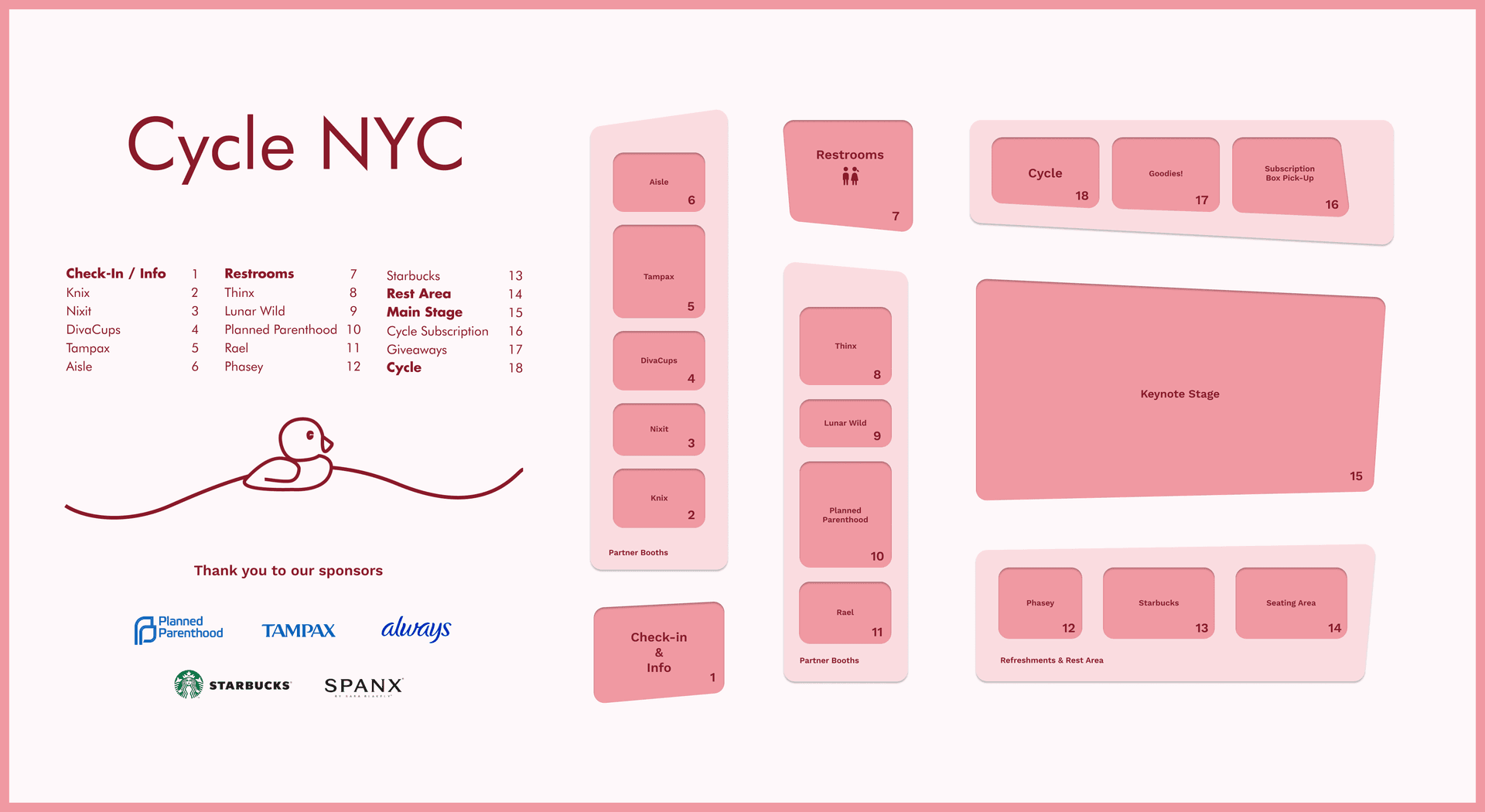 Cycle NYC event location map