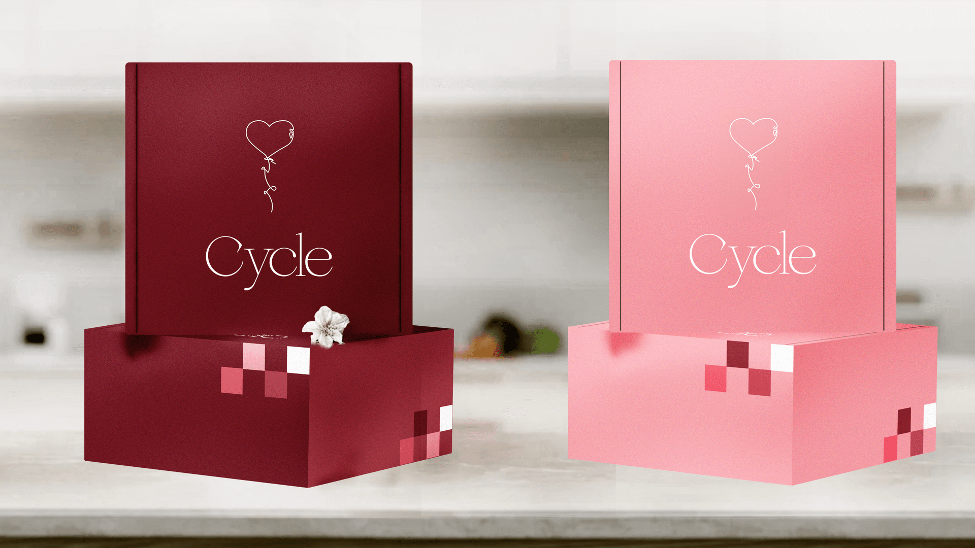 Cycle subscription box mockup