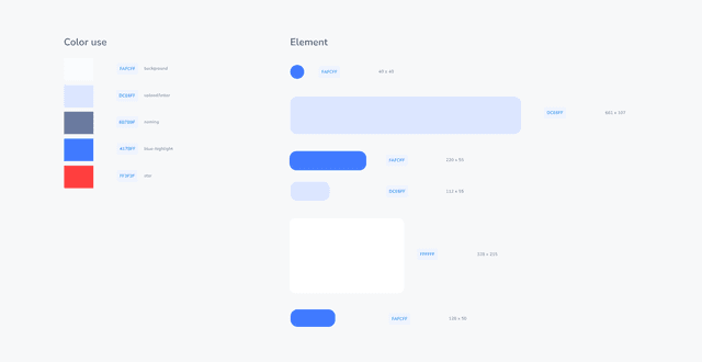 Background stylesheet showing design system elements