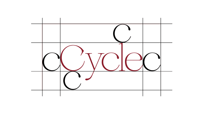Cycle wordmark clear space guidelines