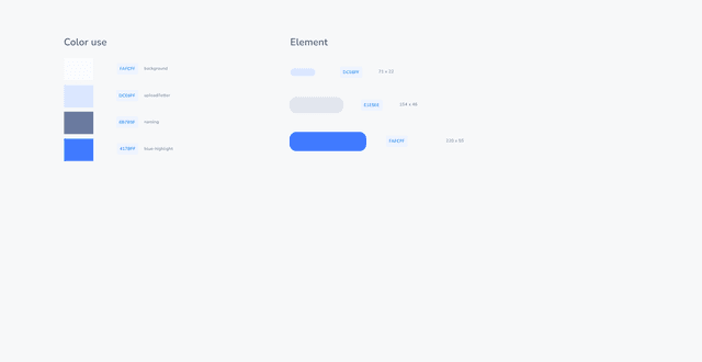 Writing stylesheet showing design system elements