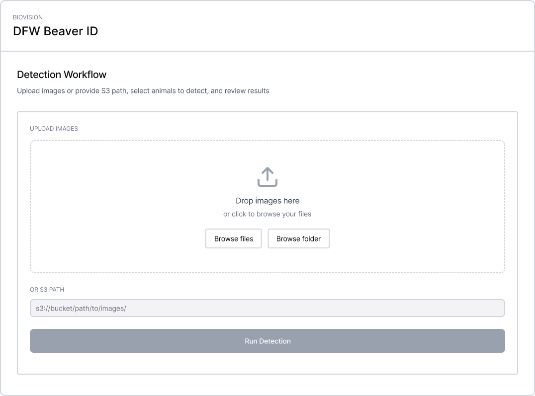 Upload and detection v2