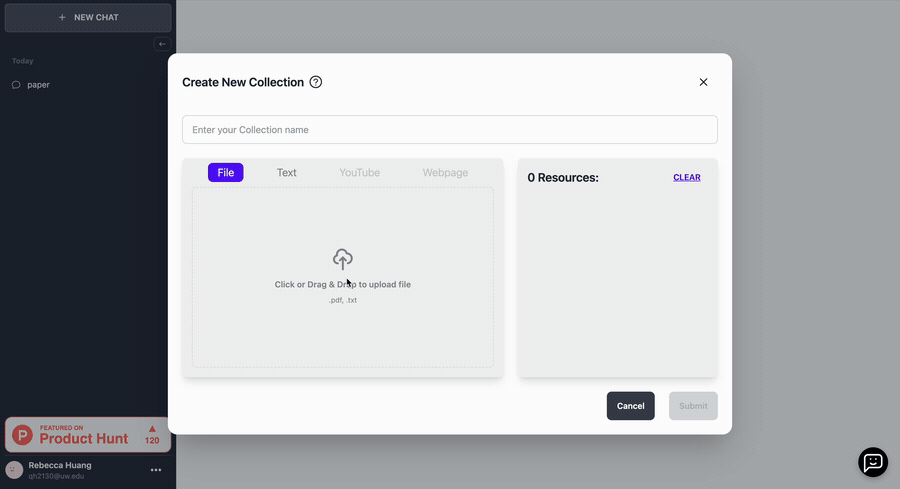 Multi-file and merged-upload design solution demo